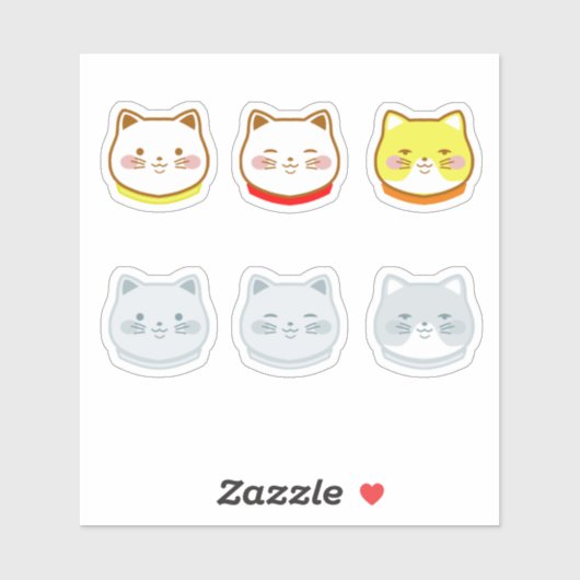 Sticker Chats adorables (Feuille)