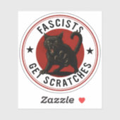 Sticker Chats contre les fascistes (Feuille)