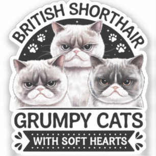 Sticker Chats croustillants britanniques