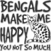 Sticker Chats du Bengale (Devant)