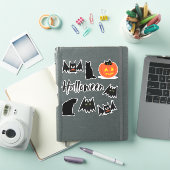 Sticker Chats et chauves-souris Halloween (Couverture iPad)