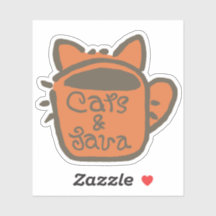 Chats et Java Brown Outline
