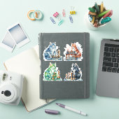 Sticker Chats jouant aux échecs (Couverture iPad)
