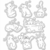 Sticker Chats marrants (Devant)