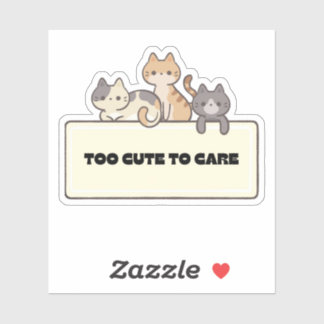 Sticker Chats mignons Kawaii Drôle Design de chat mignon