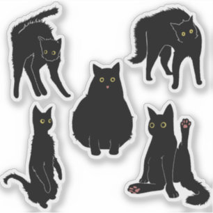 Sticker Chats noirs