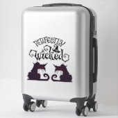 Sticker Chats noirs parfaitement méchants (Sur valise)