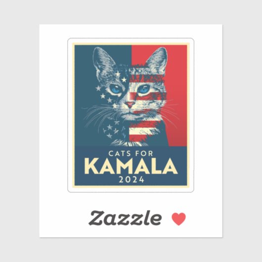 Sticker Chats pour Kamala (Feuille)