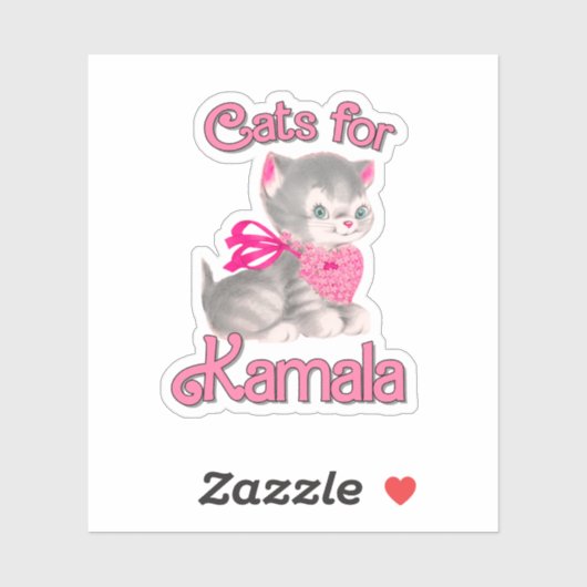 Sticker Chats pour Kamala (Feuille)