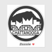 Sticker Chattanooga Tennessee (Feuille)