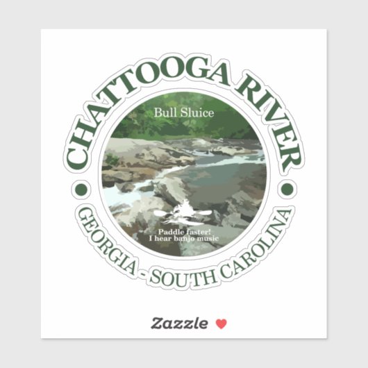 Sticker Chattooga River (BS) (Feuille)