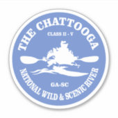 Sticker Chattooga River (rd) (Devant)