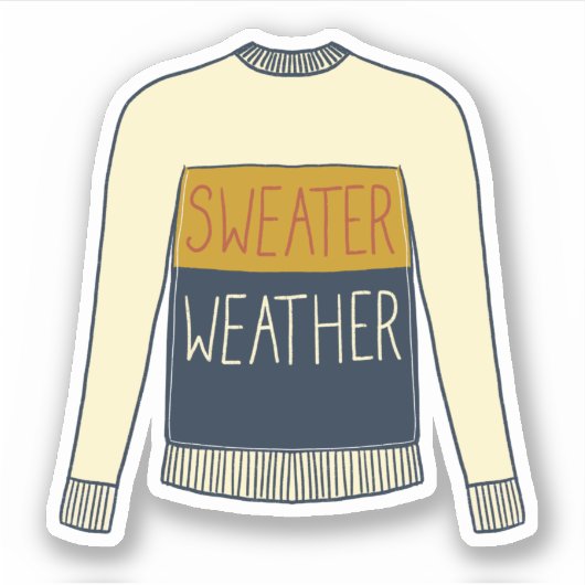 Sticker Chaud Météo automne (Devant)