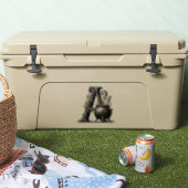 Sticker Chaudière de sorcière Lettre A initiale personnali (Glacière)