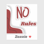 Sticker Chaussettes sans règles (Feuille)