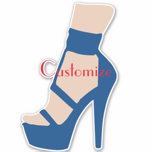 Sticker Chaussure à talon élevé Thunder_Cove (Devant)