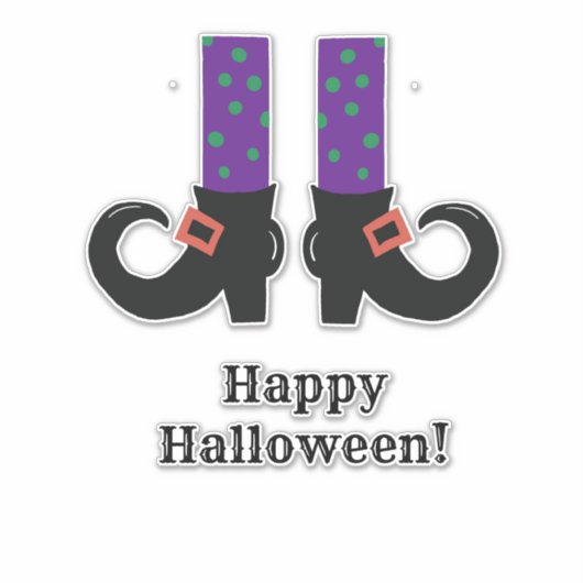 Sticker "Chaussures de sorcières" (Devant)