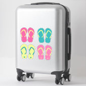 Sticker Chaussures D'Été Flip Flops (Sur valise)
