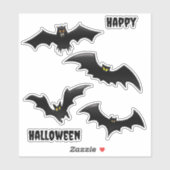 Sticker Chauve-souris d'Halloween (Feuille)