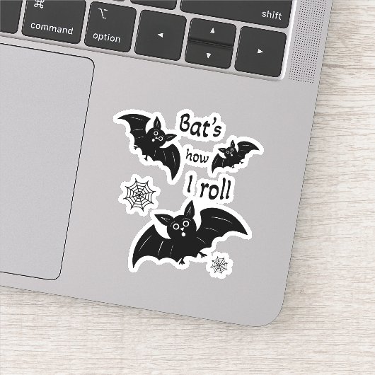 Sticker Chauve-souris noire (Détail)