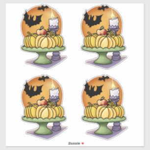 Sticker Chauves-souris et Citrouilles