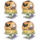 Sticker Chauves-souris et Citrouilles (Devant)