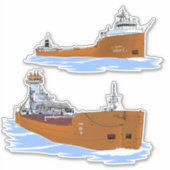 Sticker Chbarge des Grands Lacs Ensemble d'histoire de Pat (Devant)