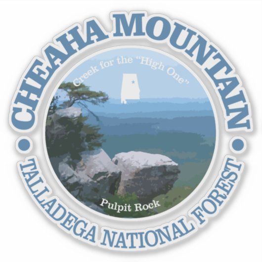 Sticker Cheaha Mountain (Devant)