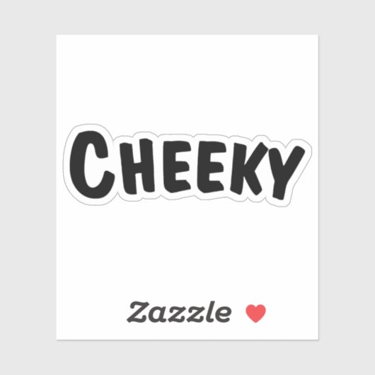 Sticker Cheeky (Feuille)