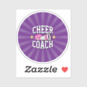 Sticker 'Cheer Coach' (Feuille)