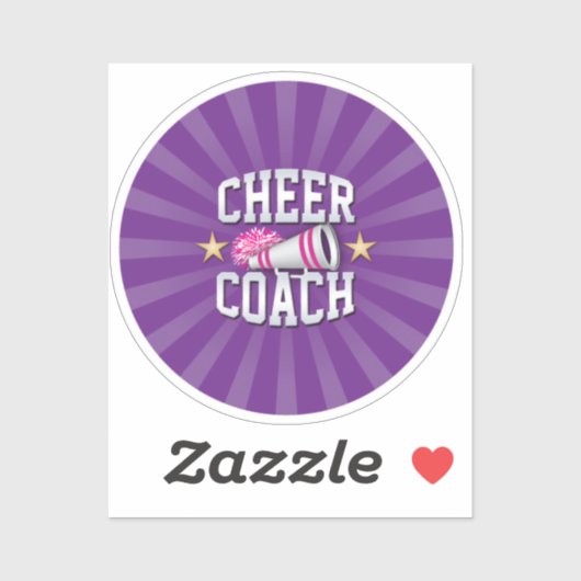 Sticker 'Cheer Coach' (Feuille)