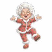 Sticker Cheerful Christmas Grandma Holiday Celebrations (Devant)