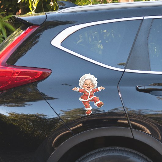 Sticker Cheerful Christmas Grandma Holiday Celebrations (Coté voiture)