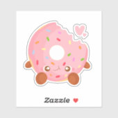 Sticker Cheerful Donut With Sprinkles (Feuille)