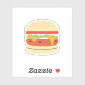 Sticker Cheeseburger (Feuille)