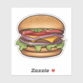 Sticker Cheeseburger Heaven (Feuille)