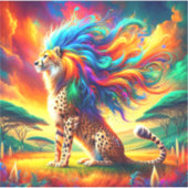 Sticker Cheetah Art (Devant)