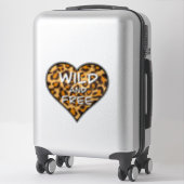 Sticker Cheetah léopard amusant motif sauvage et libre coe (Sur valise)