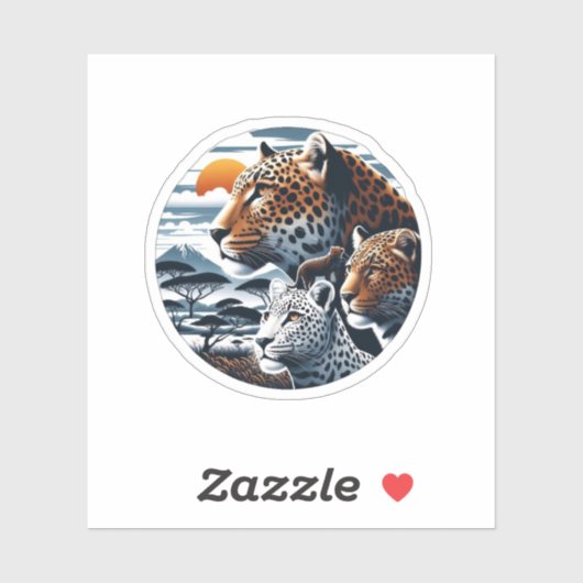 Sticker Cheetahs (Feuille)