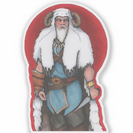 Sticker Chef barbare (Devant)