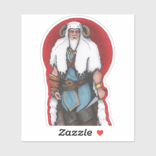 Sticker Chef barbare (Feuille)