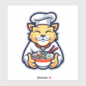 Sticker Chef cuisinier Ramen (Feuille)