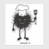 Sticker Chef de personnage de personnage Evil Cook (Feuille)
