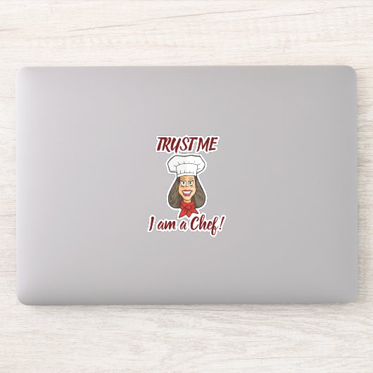 Sticker Chef femme (Ordinateur)