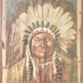 Sticker Chef indien Sitting Bull (Devant)