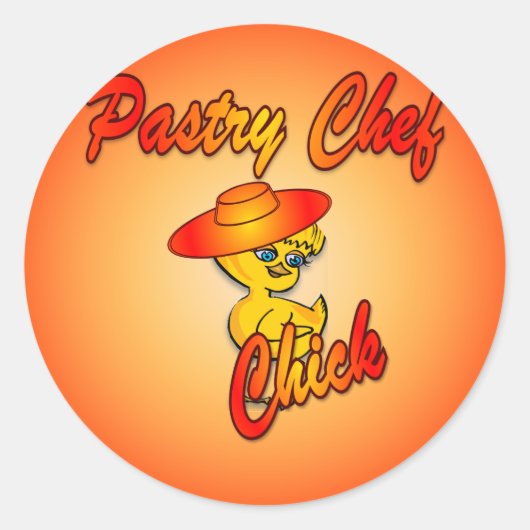 Sticker Chef pâtissier Chick #5 (Devant)