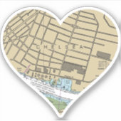 Sticker Chelsea Boston MA carte marine (Devant)