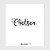 Sticker Chelsea Name - Calligraphie manuscrite (Feuille)