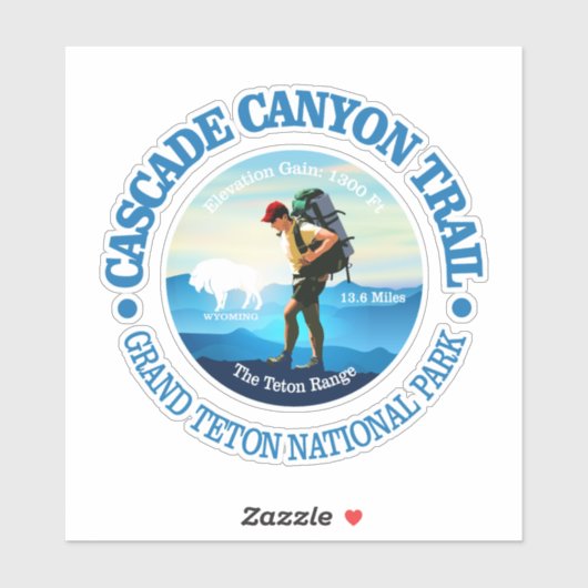 Sticker Chemin Cascade Canyon (C) (Feuille)