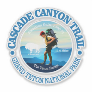 Sticker Chemin Cascade Canyon (C)